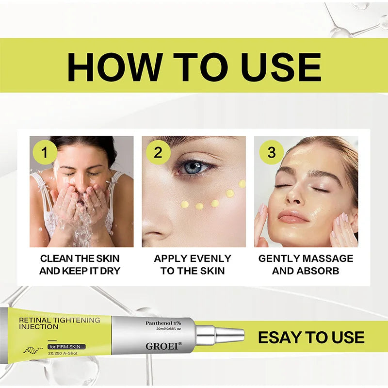 Retinol Moisturizing Eye Cream Reduces Dark Circles Brighten Skin Firms Skin Deeply Moisturizes Korean Brand New Facial Skincare