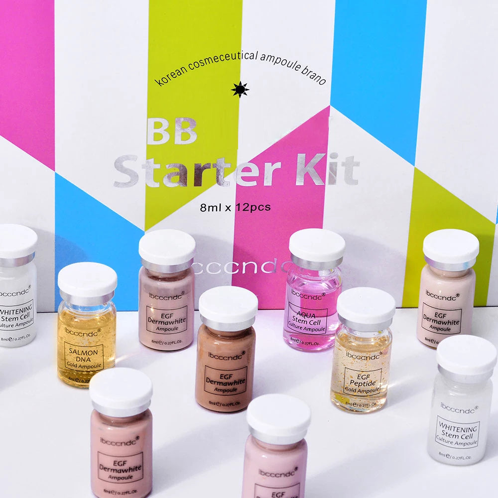 Korea BB Cream Glow Beginner Starter Kit Niacinamide/Peptide Face Skin Care Serum Essence
