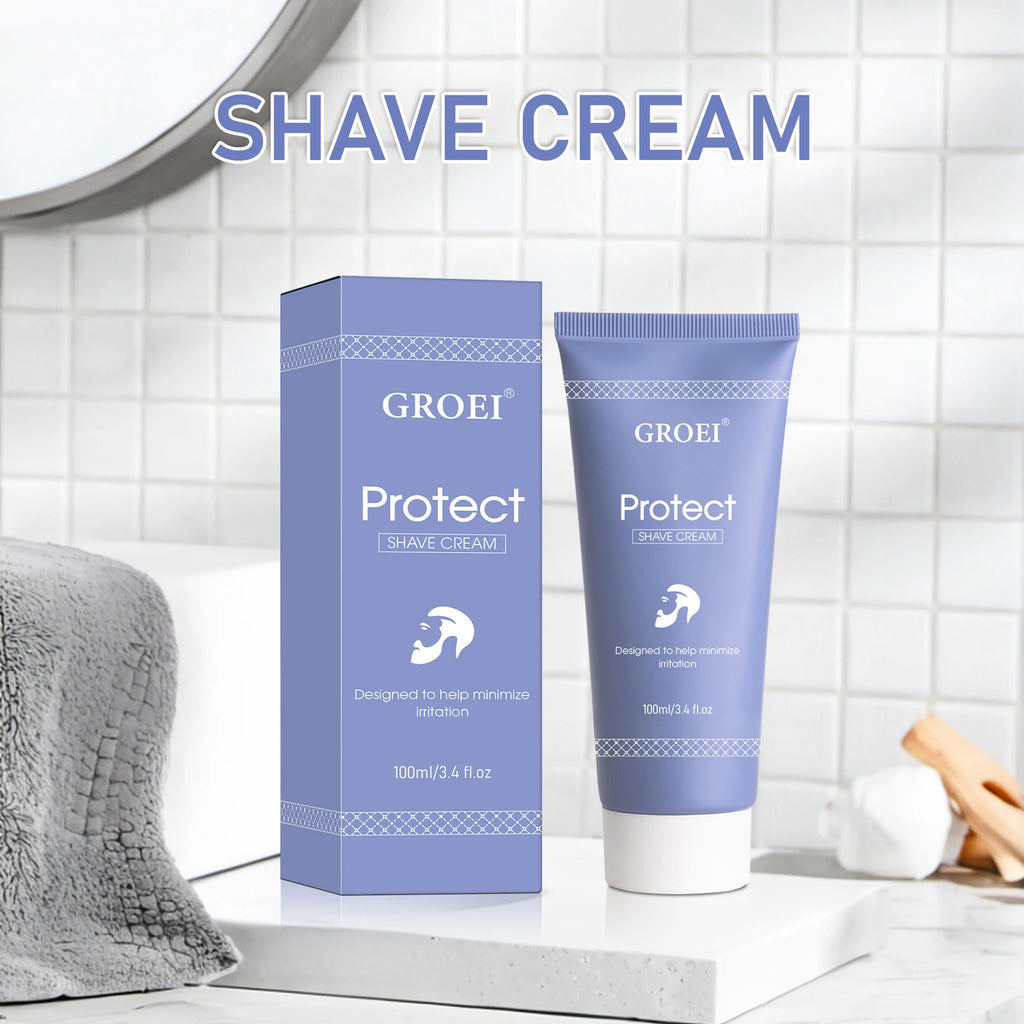 Sensitive Skin Shave Cream 100ml - Gentle Hydrating Formula, Rich Lather Helps Minimize Irritation & Razor Burn, Cruelty-Free.