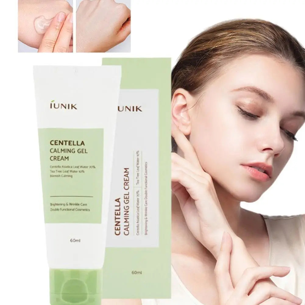 70% Centella Asiatica iUNIK Gel Cream Brightening Wrinkle Care Soothing Hydrating Moisturizing Korean Sensitive Skin Care Cream