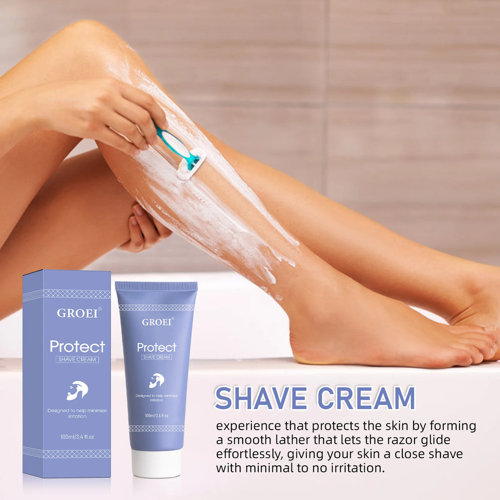 Sensitive Skin Shave Cream 100ml - Gentle Hydrating Formula, Rich Lather Helps Minimize Irritation & Razor Burn, Cruelty-Free.