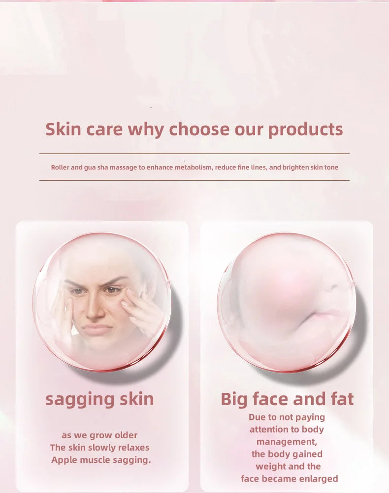 Gua Sha Massage Board Neck Anti Wrinkle Massager Tool Facial Skin Lifting Anti-Aging Face Roller Puffy Eyes Beauty Health Tools