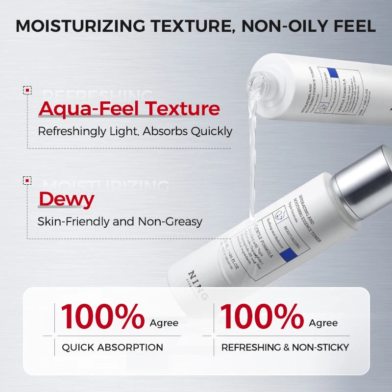 Korean Skincare Set Toner + Lotion + Cream – 8D Hyaluronic Acid & Ceramides for Hydration, Soothing Comfort & Barrier Support
