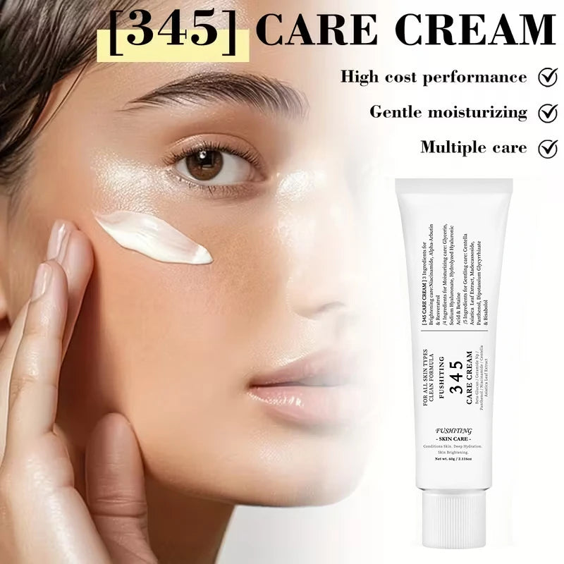 Brand 345 Face Cream Korean Skincare Skin-softening Moisturize FaceCream Gentle Repairing Suitable For Sensitive Skin Face Cream
