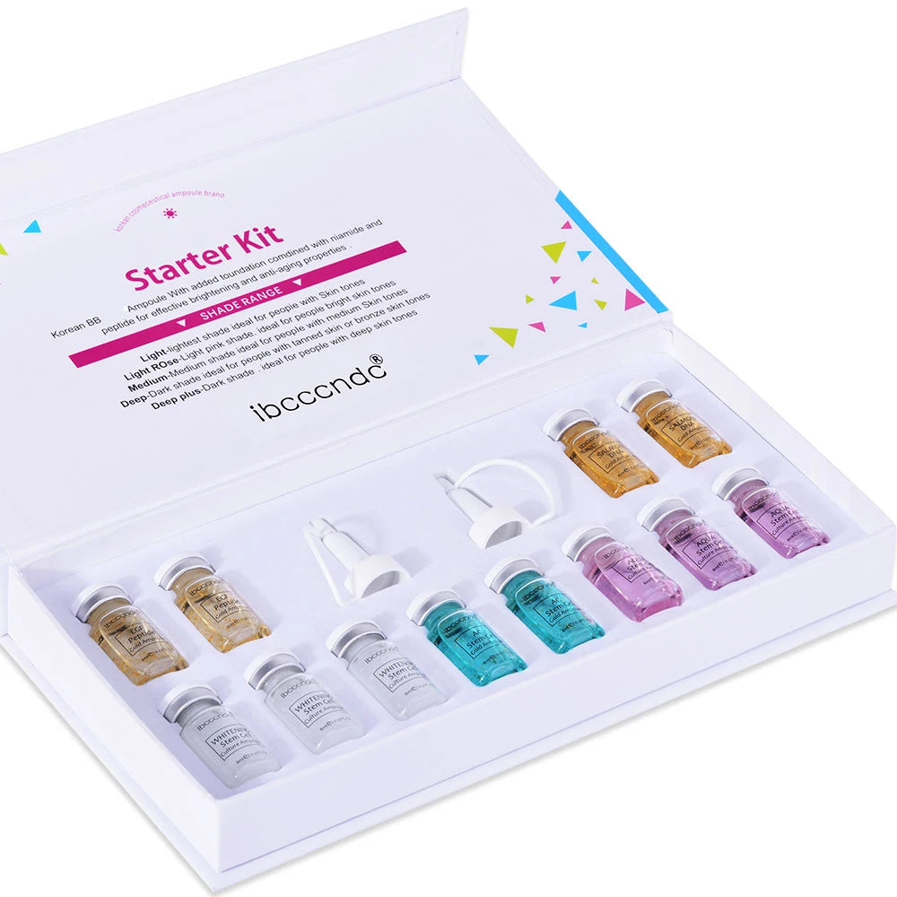 Korea BB Cream Glow Beginner Starter Kit Niacinamide/Peptide Face Skin Care Serum Essence